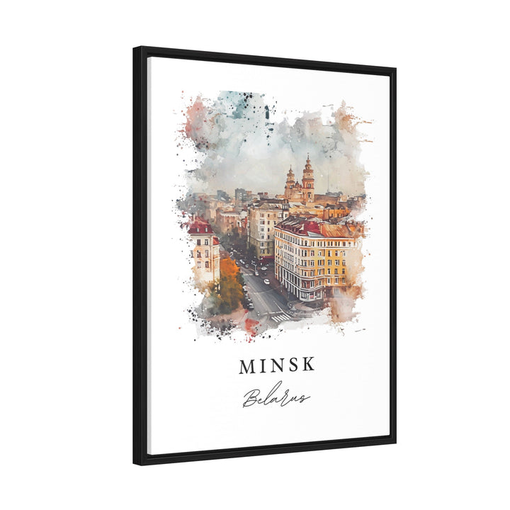 Minsk Belarus wall art - Belarus, Minsk print, Minsk Skyline Wedding gift, Minsk Birthday present, Custom Text, Perfect Gift