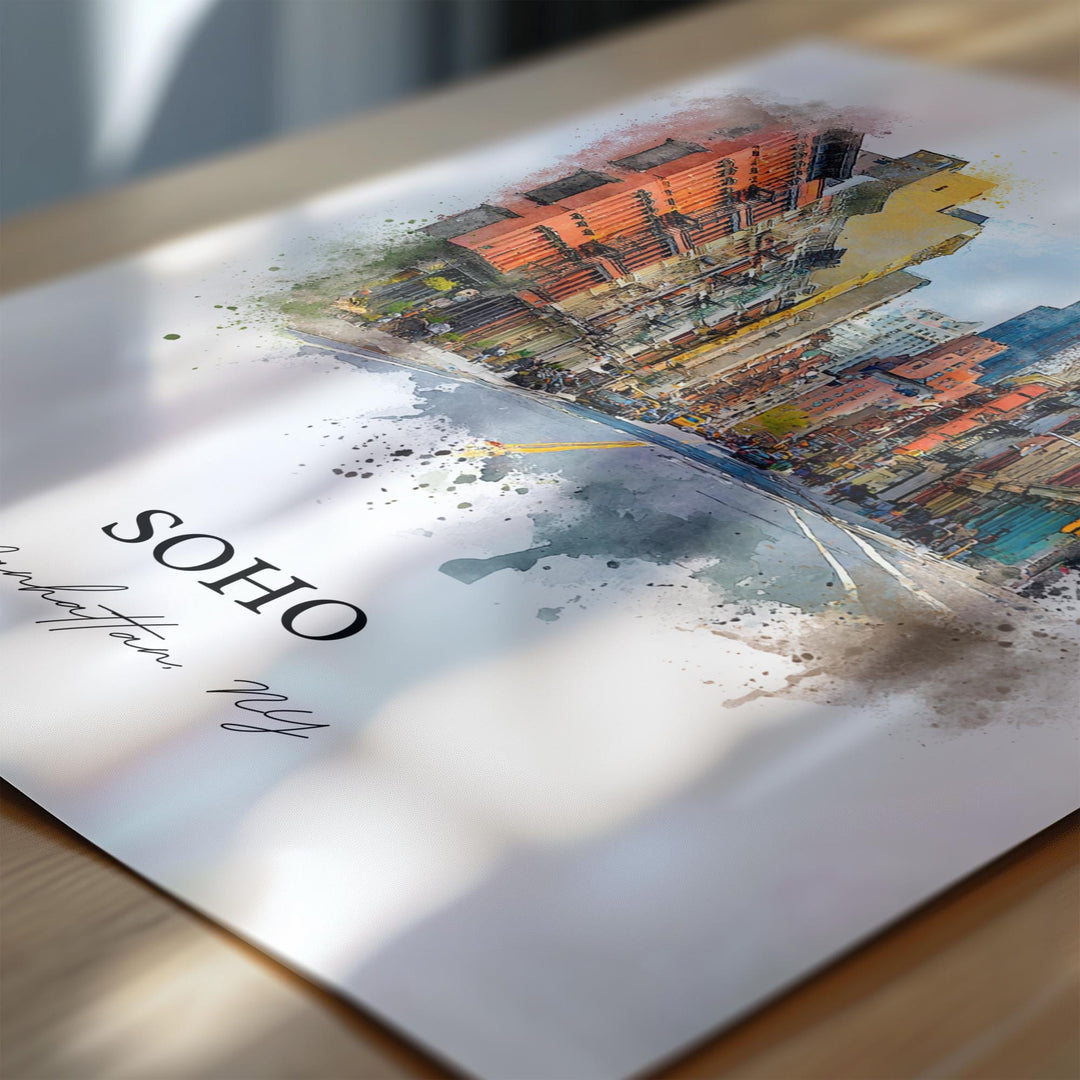 Soho, New York – Watercolor Art Print