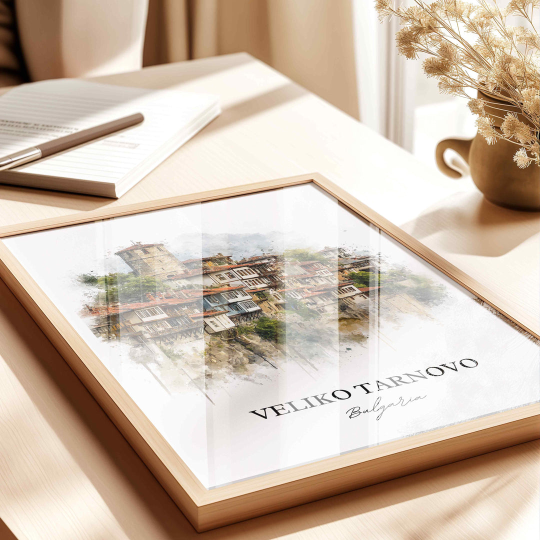 Veliko Tarnovo, Bulgaria – Watercolor Art Print