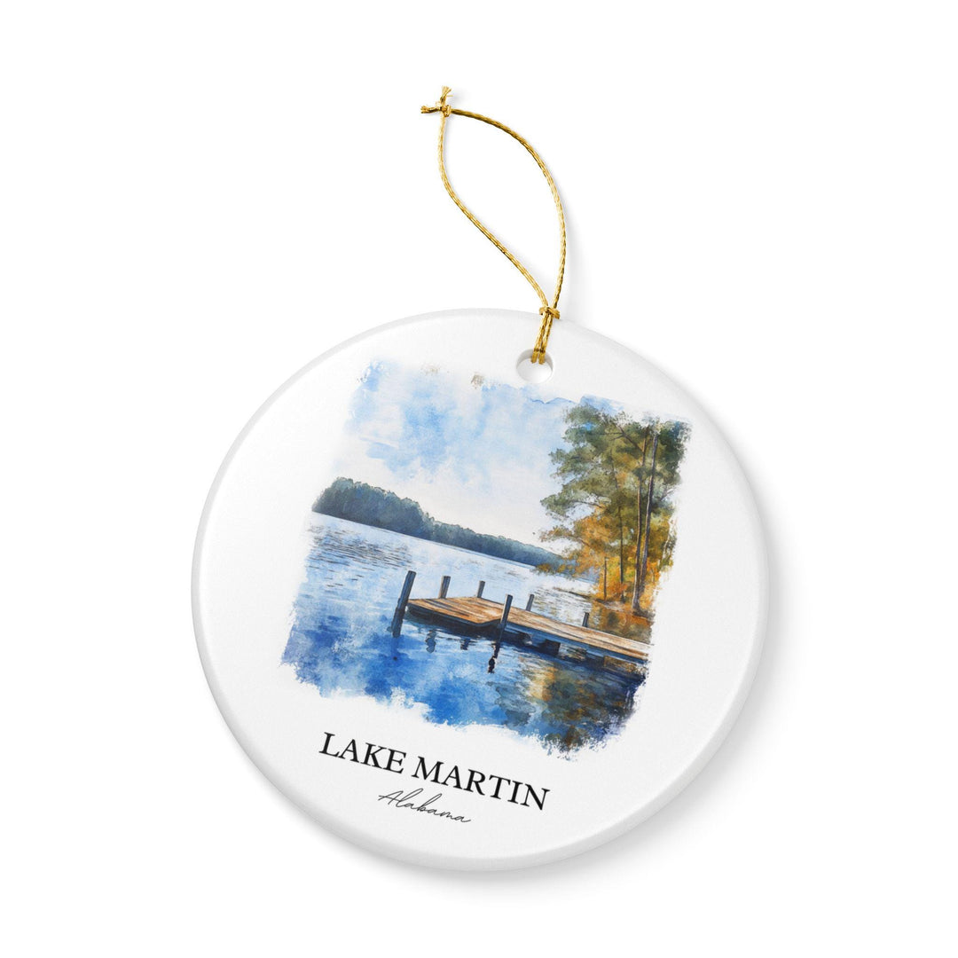 Lake Martin Alabama Ornament: Unique Lake Martin Souvenir, Lake Martin AL Xmas Decor, and Authentic Alabama Gift