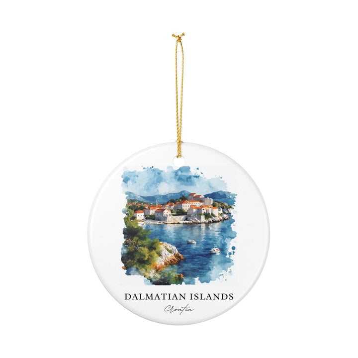 Dalmatian Islands Ornament: Unique Croatia Souvenir, Croatia Xmas Decor, and Authentic Dalmatian Islands Gift