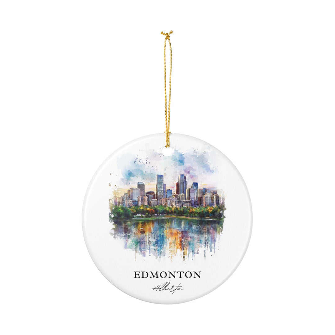 Edmonton Ornament: Unique Edmonton Souvenir, Edmonton Xmas Decor, and Authentic Edmonton Gift