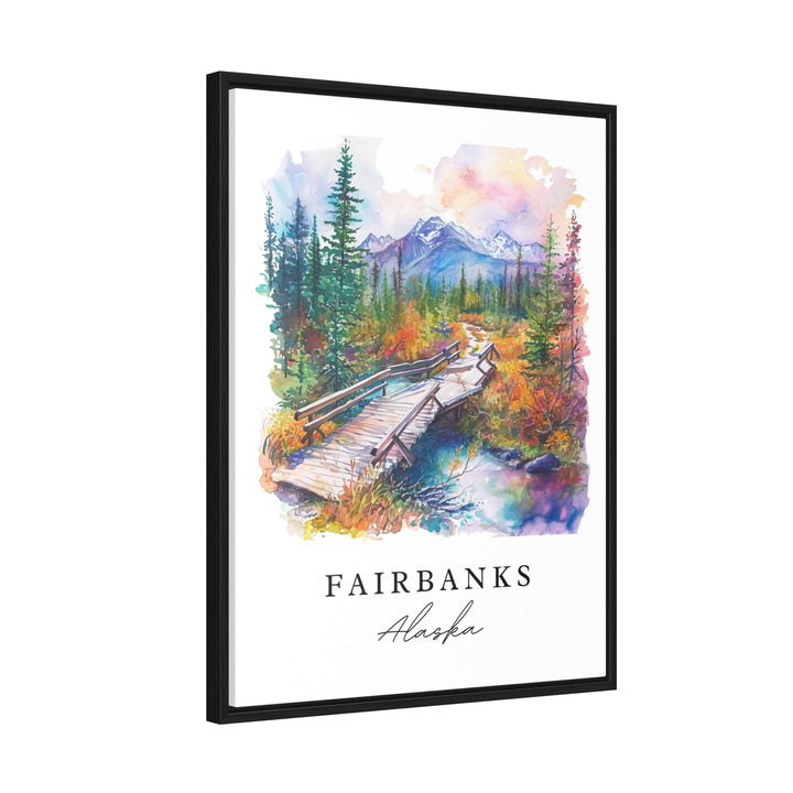 Fairbanks Alaska wall art - Alaska, Fairbanks print, Fairbanks AK Wedding gift, Birthday present, Custom Text, Perfect Gift