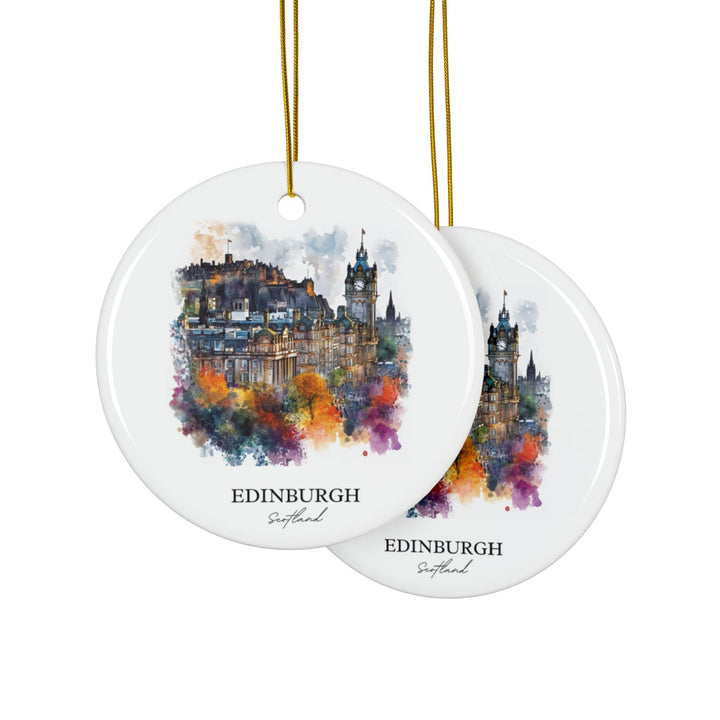 Edinburgh Scotland Ornament: Unique Edinburgh Souvenir, Edinburgh Xmas Decor, and Authentic Edinburgh Scotland Gift