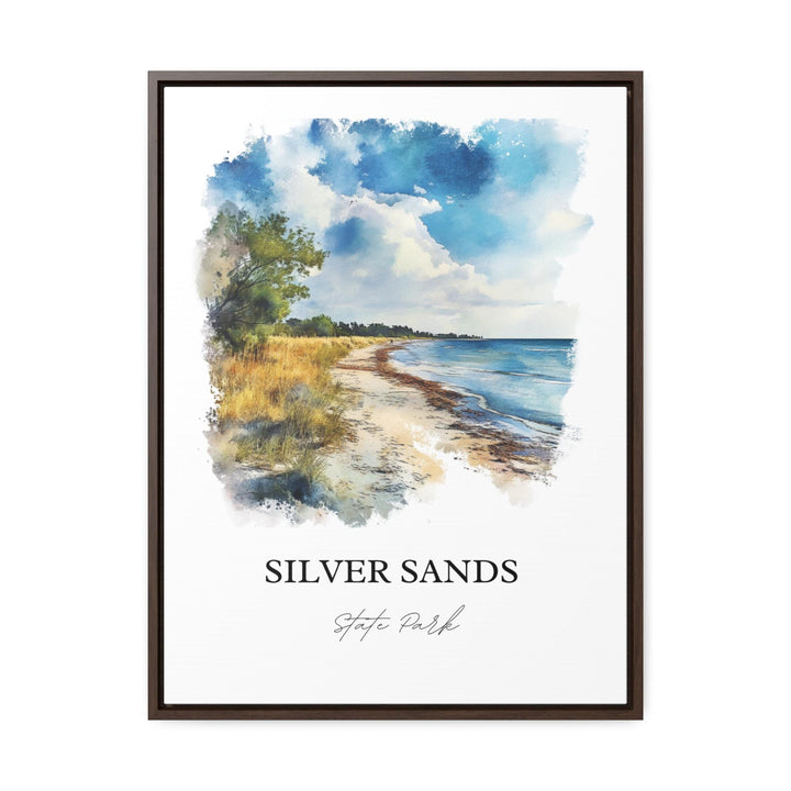 Silver Sands State Park Wall Art, Milford CT Print, Connecticut Art, Silver Sands CT Gift, Travel Print, Travel Poster, Housewarming Gift