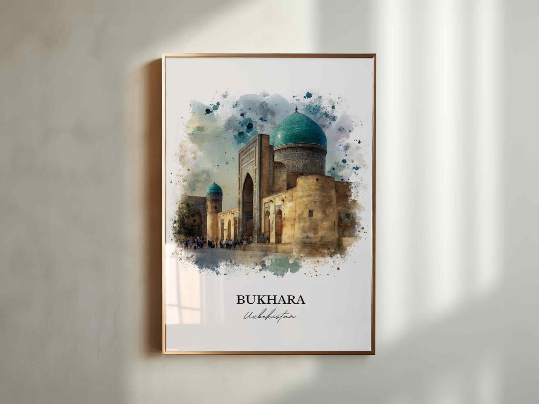 Bukhara, Uzbekistan – Watercolor Art Print