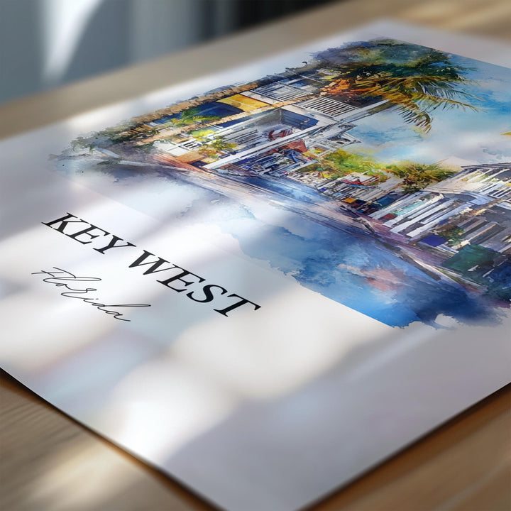 Key West, USA – Watercolor Art Print