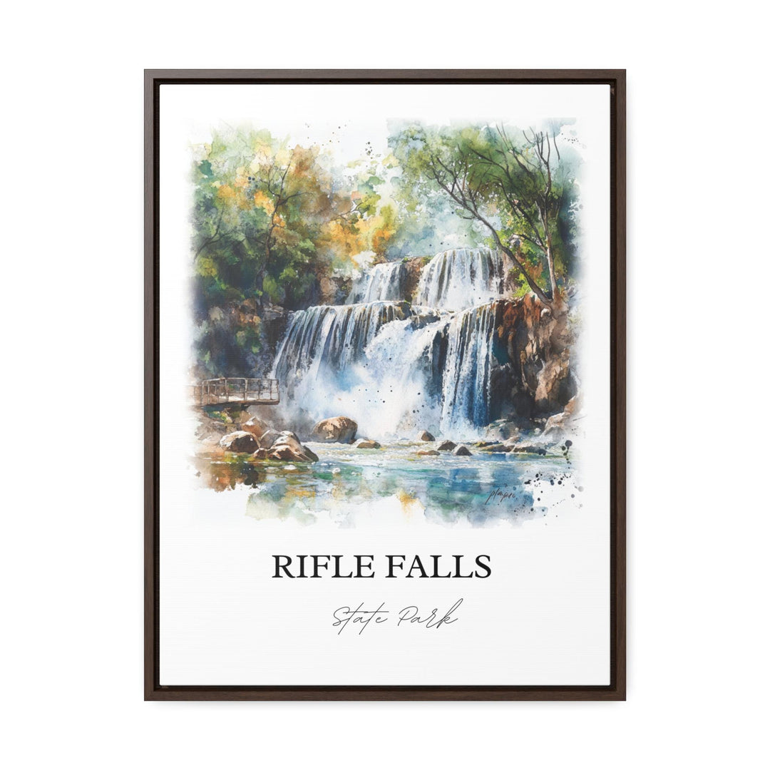 Rifle Falls Wall Art, Garfield County Print, Colorado Artwork, Rifle Falls State Park Gift, Travel Print, Travel Poster, Housewarming Gift