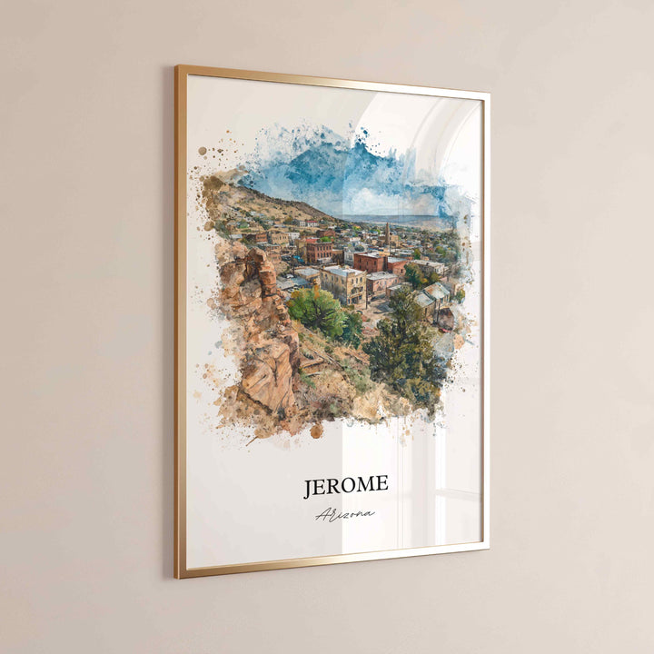 Jerome, Arizona – Watercolor Art Print