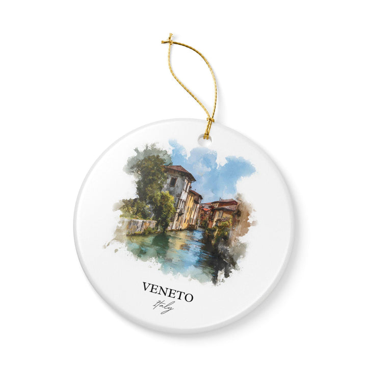 Veneto Italy Ornament: Unique Veneto Italy Souvenir, Italy Xmas Decor, and Authentic Veneto Italy Gift