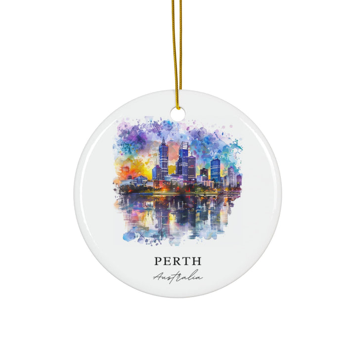 Perth Australia Ornament: Unique Perth Souvenir, Perth Xmas Decor, and Authentic Perth Australia Christmas Gift