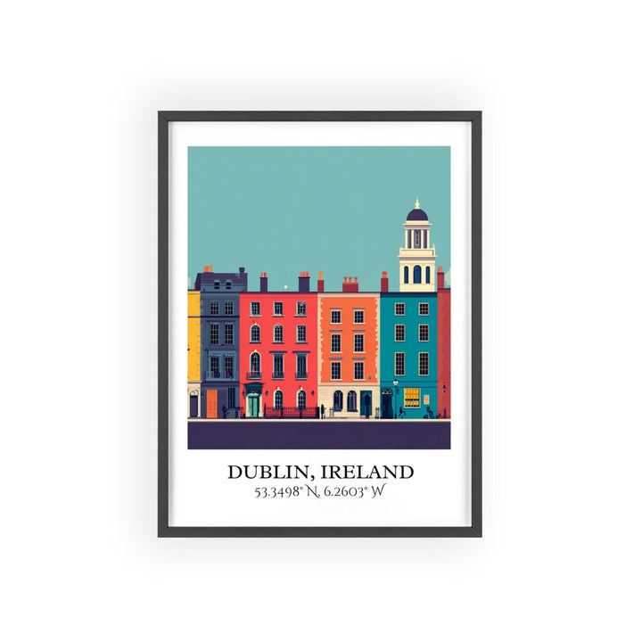 Dublin Art, Dublin Retro Travel Art, Dublin Home Decor, Dublin Ireland Gift, Ireland Travel Art, Travel Prints, Housewarming Gift