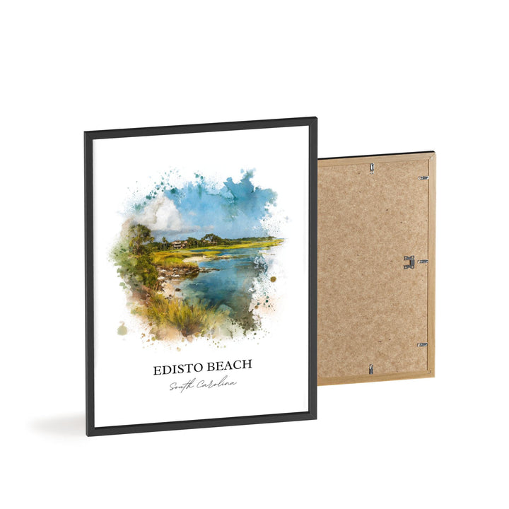 Edisto Beach, South Carolina – Watercolor Art Print