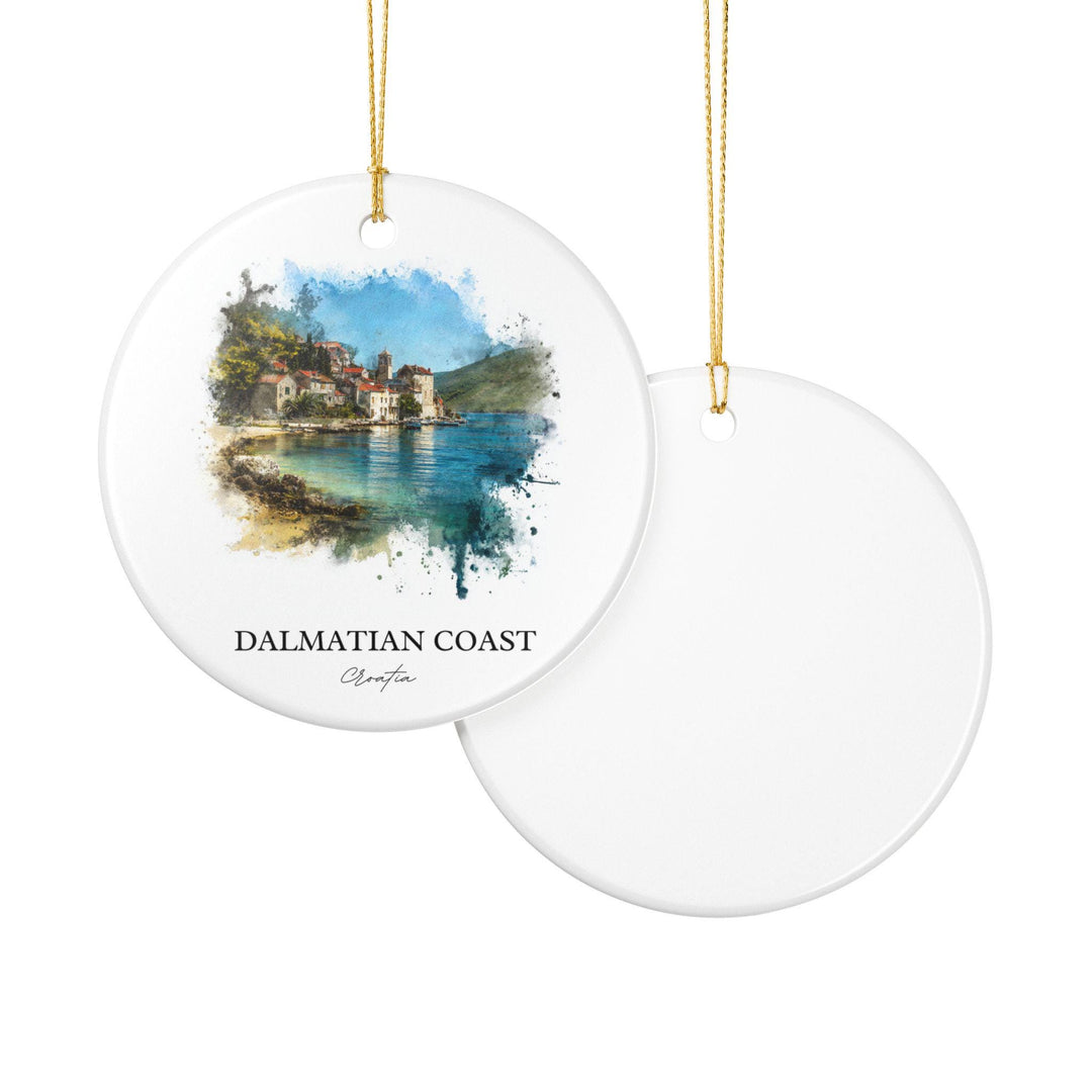 Dalmatian Coast Ornament: Unique Croatia Souvenir, Dalmatian Coast Xmas Decor, and Authentic Dalmatian Coast Gift
