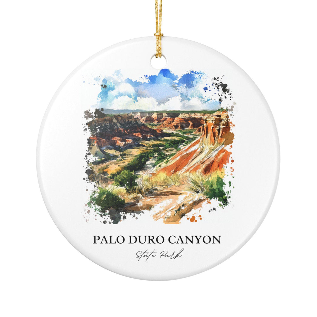 Palo Duro Canyon Ornament: Unique Amarillo TX Souvenir, Texas Xmas Decor, and Authentic Palo Duro Canyon Gift
