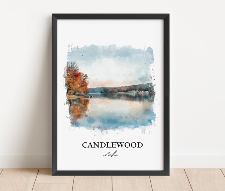 Candlewood Lake Wall Art, Fairfield County Print, Connecticut Artwork, Candlewood Lake Gift, Travel Print, Travel Poster, Housewarming Gift