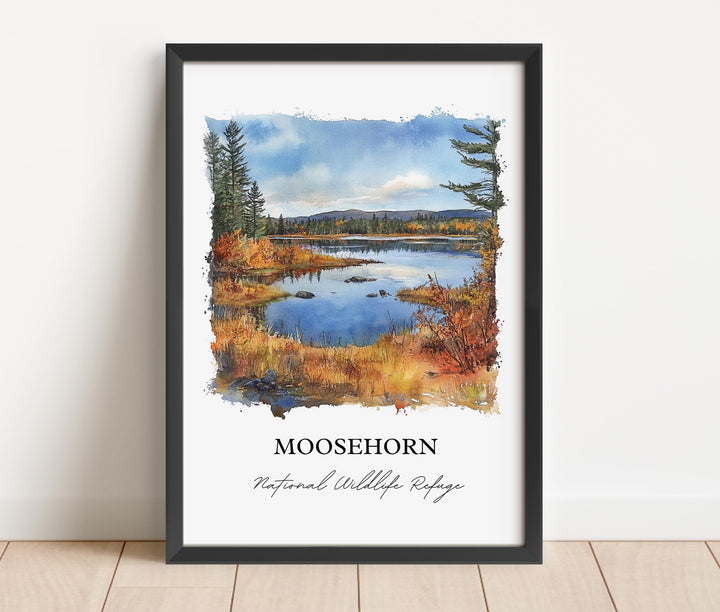 Moosehorn Refuge, Maine – Watercolor Art Print
