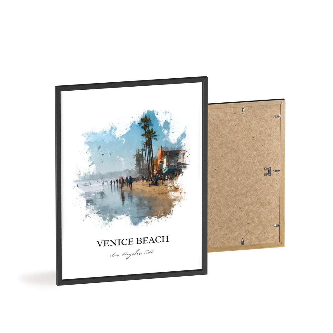 Venice Beach, California – Watercolor Art Print