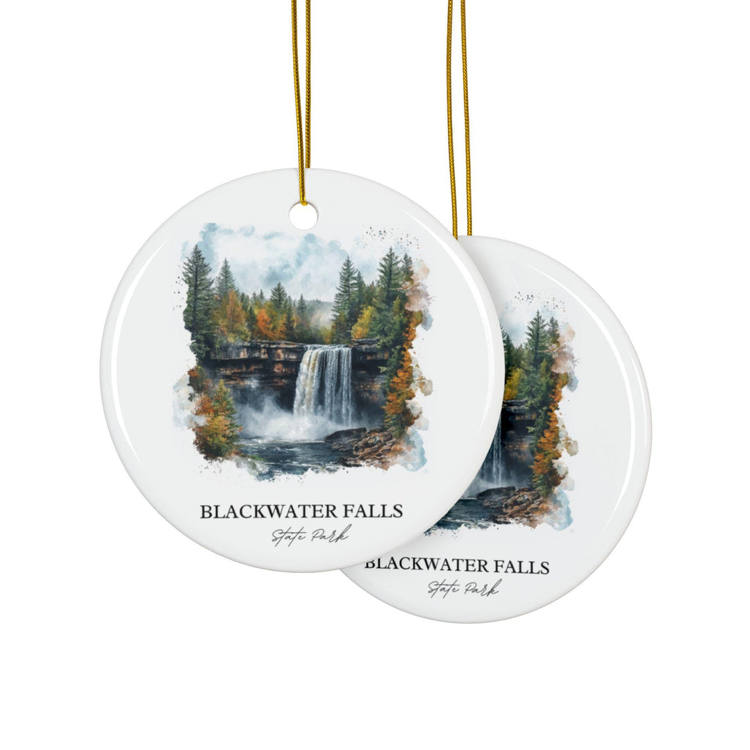 Blackwater Falls State Park Ornament: Unique Tucker County WV Souvenir, WV Xmas Decor, and Authentic West Virginia Gift