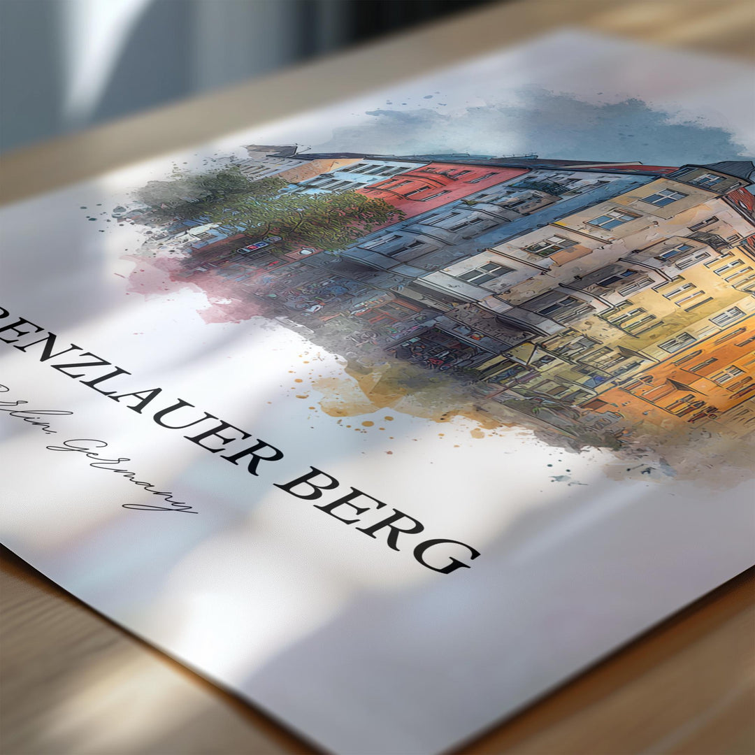 Prenzlauer Berg, Germany – Watercolor Art Print