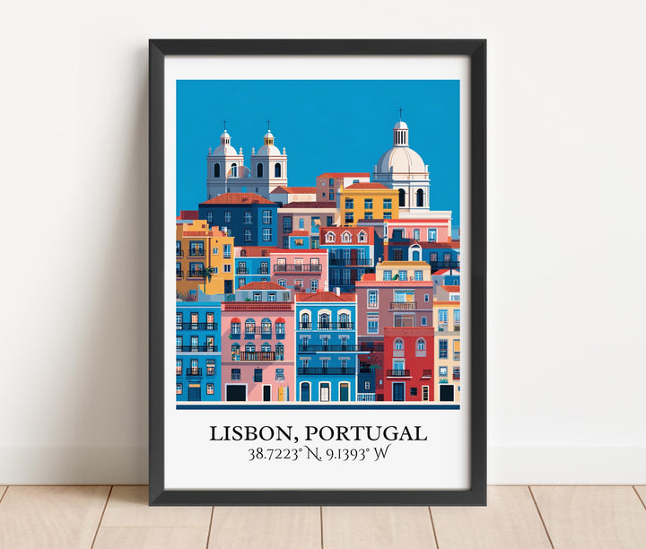 Lisbon Portugal Art, Lisbon Retro Travel Art, Lisbon Home Decor, Lisbon Gift, Portugal Travel Art, Travel Prints, Housewarming Gift