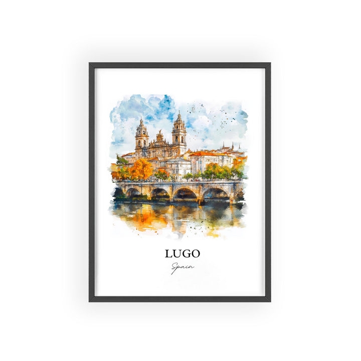 Lugo Spain Travel Print Wall Art Galicia Spain Wall Hanging Home Décor Lugo Spain Gift Art Lovers Spain Art Lover Gift Lugo Poster