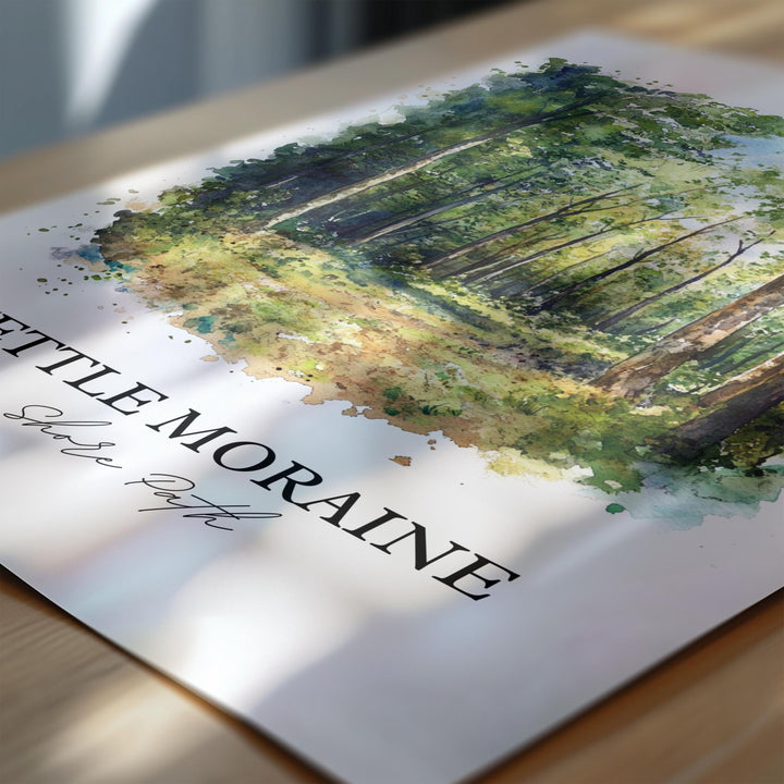 Kettle Moraine State Park Wall Art, Whitewater Lake Print, WI Artwork, Kettle Moraine Gift, Travel Print, Travel Poster, Housewarming Gift