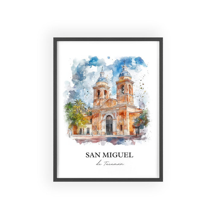 San Miguel de Tucumán Art, Argentina Print, Argentina Watercolor, San Miguel de Tucumán Gift, Travel Print, Travel Poster, Housewarming Gift