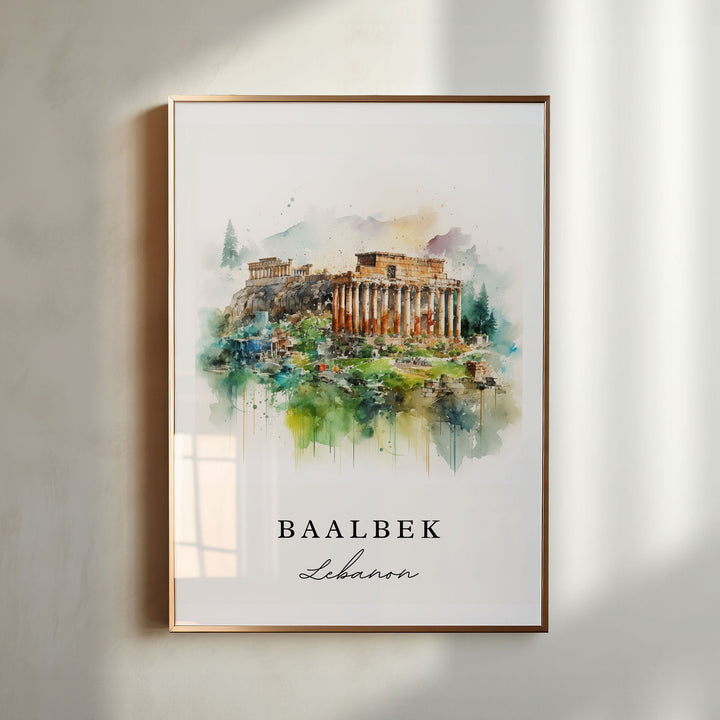 Baalbek Wall Art - Lebanon Print