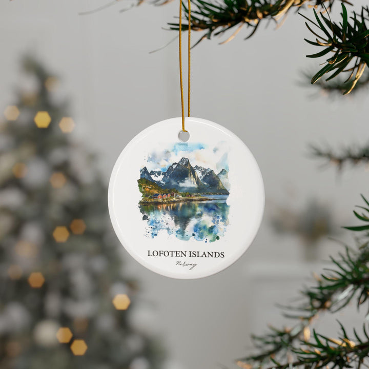 Lofoten Islands Ornament: Unique Norway Souvenir, Lofoten Islands Xmas Decor, and Authentic Norway Gift
