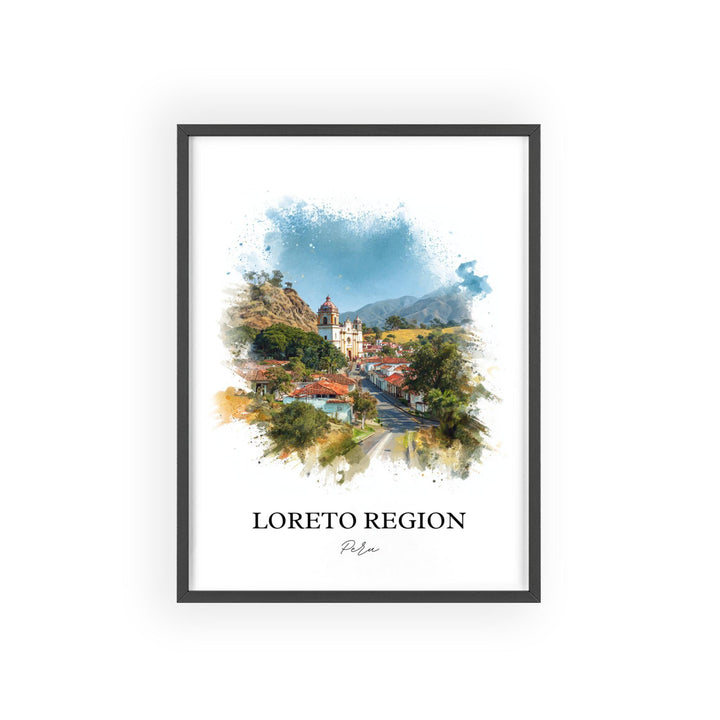 Loreto, Peru – Watercolor Art Print