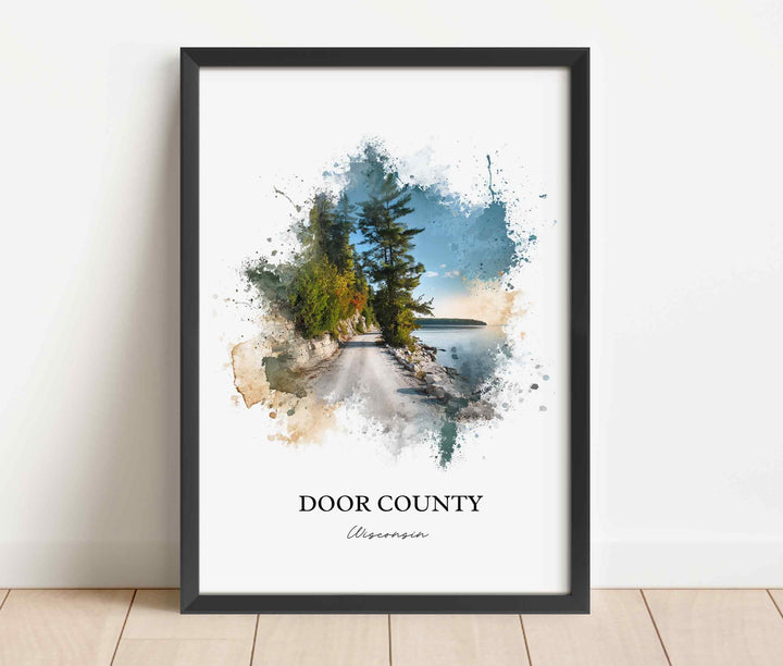 Door County, Wisconsin – Watercolor Art Print