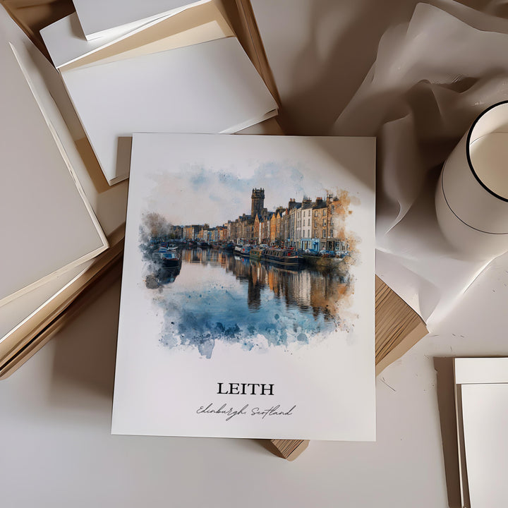 Leith, Scotland – Watercolor Art Print
