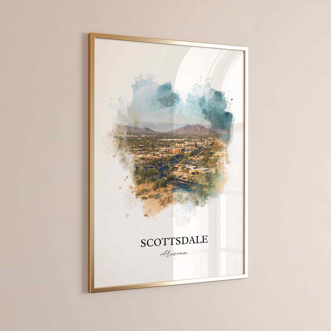 Scottsdale, Arizona – Watercolor Art Print