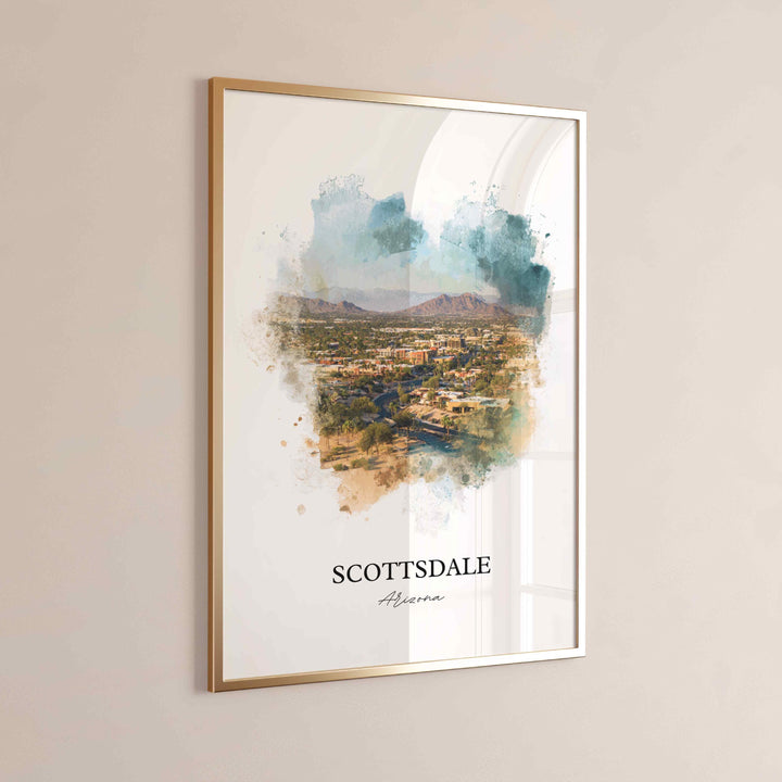 Scottsdale, Arizona – Watercolor Art Print