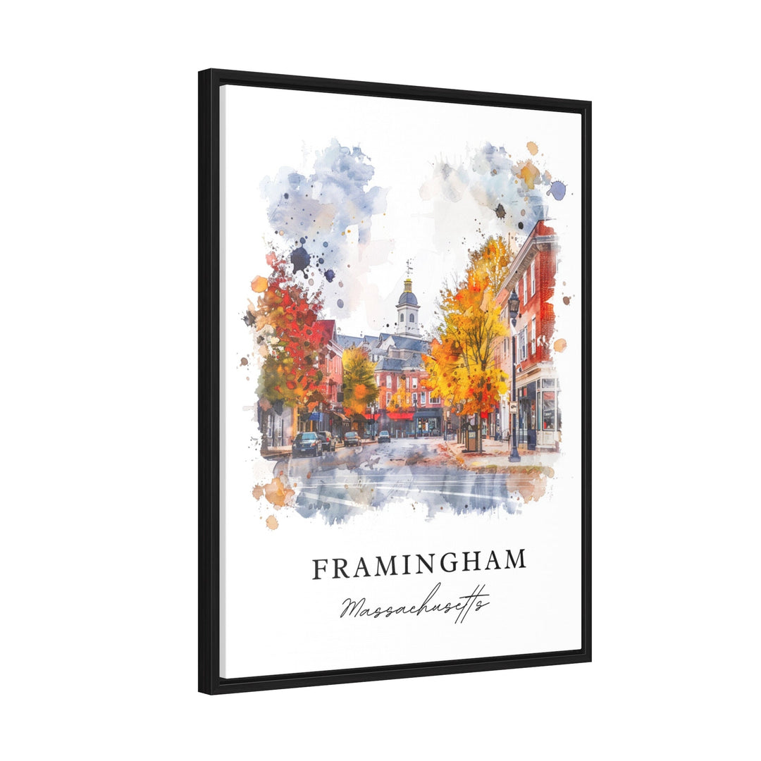 Framingham wall art, Framingham Print, Massachusetts Wall Art, Framingham MA Gift, Travel Print, Travel Gift, Housewarming Gift