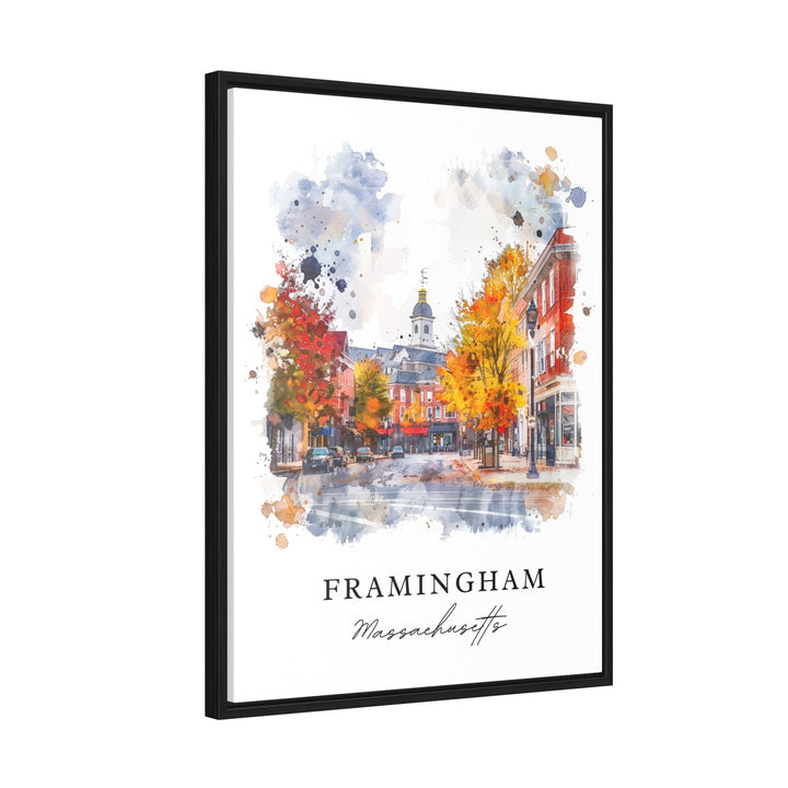 Framingham wall art, Framingham Print, Massachusetts Wall Art, Framingham MA Gift, Travel Print, Travel Gift, Housewarming Gift