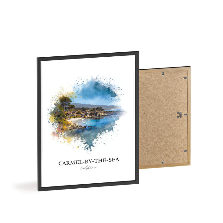 Carmel-by-the-Sea, CA – Watercolor Art Print