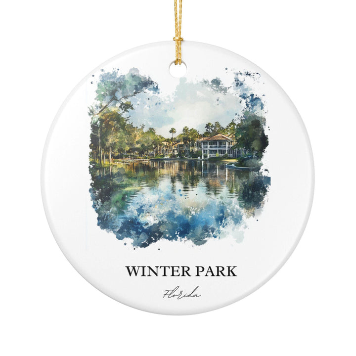 Winter Park Florida Ornament: Unique Winter Park Souvenir, Winter Park FL Xmas Decor, and Authentic Winter Park FL Gift
