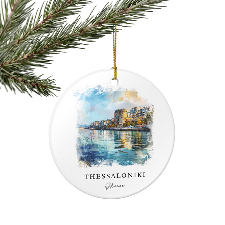 Thessaloniki Ornament: Unique Thessaloniki Souvenir, Thessaloniki Greece Xmas Decor, and Authentic Greece Gift