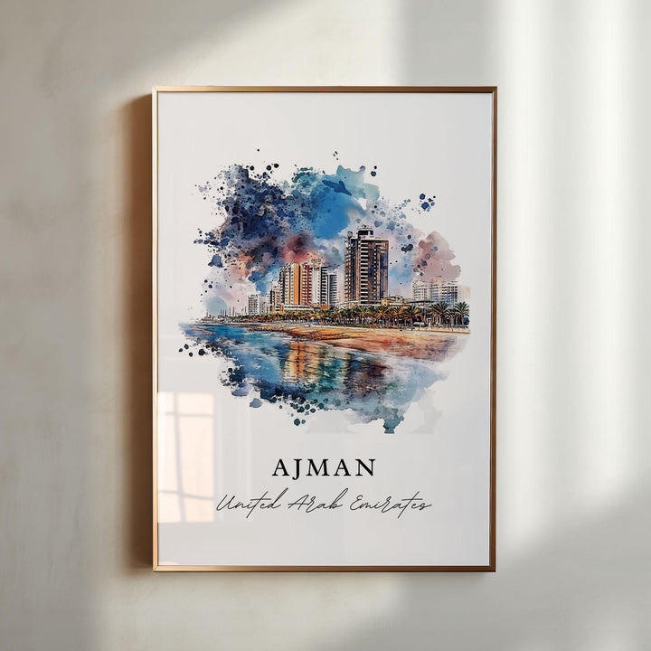 Ajman Wall Art - UAE Print