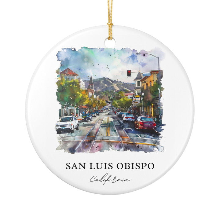 San Luis Obispo Ornament: Unique San Luis Obispo Souvenir, California Xmas Decor, and Authentic San Luis Obispo Gift