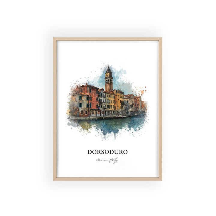 Dorsoduro, Venice Italy – Watercolor Art Print