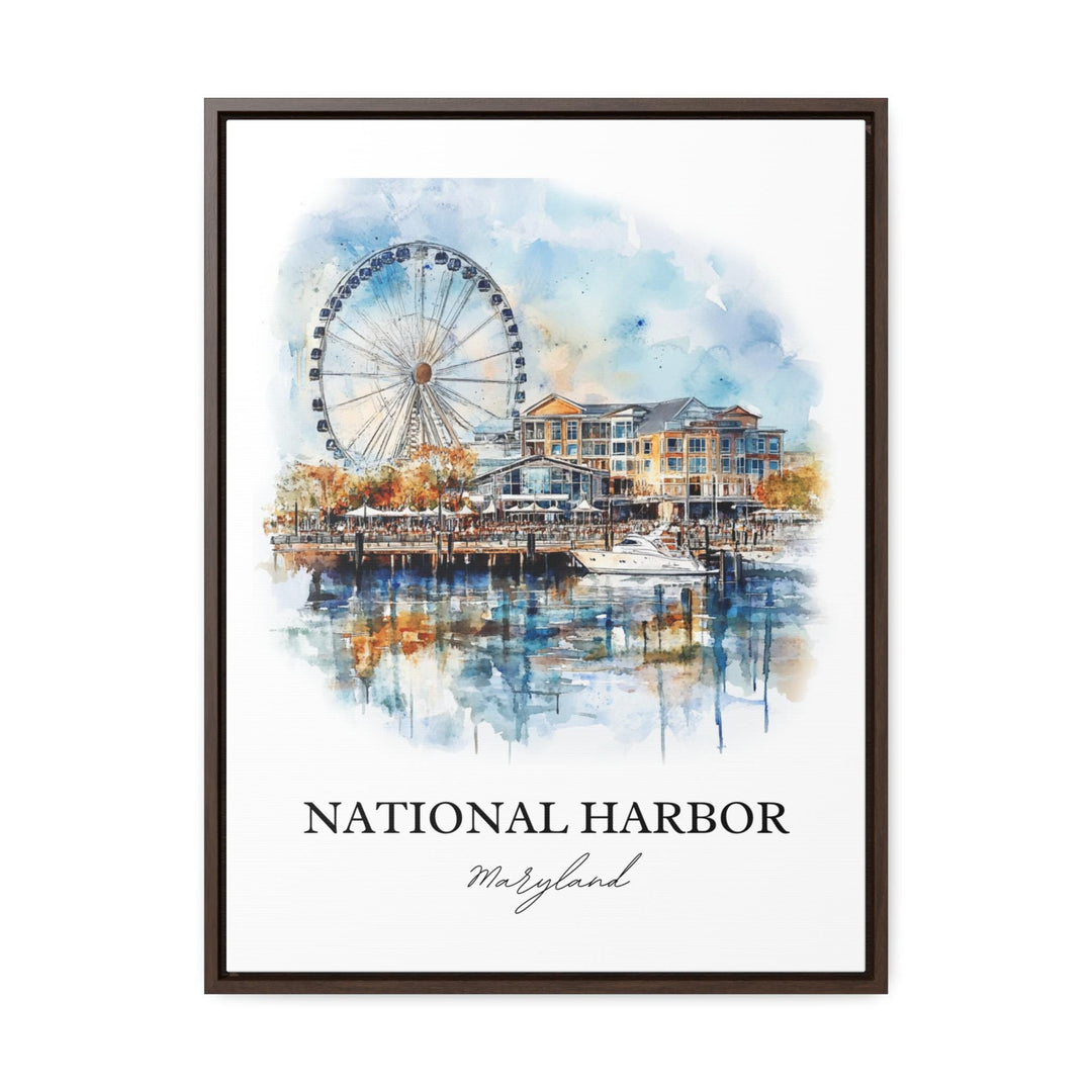 National Harbor, Maryland – Watercolor Art Print
