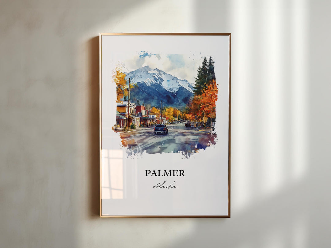 Palmer AK Wall Art - Alaska Print