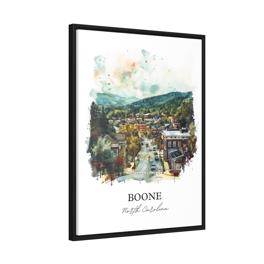 Boone NC Wall Art, Watauga County Print, North Carolina Watercolor Art, Boone NC Gift, Travel Print, Travel Poster, Housewarming Gift