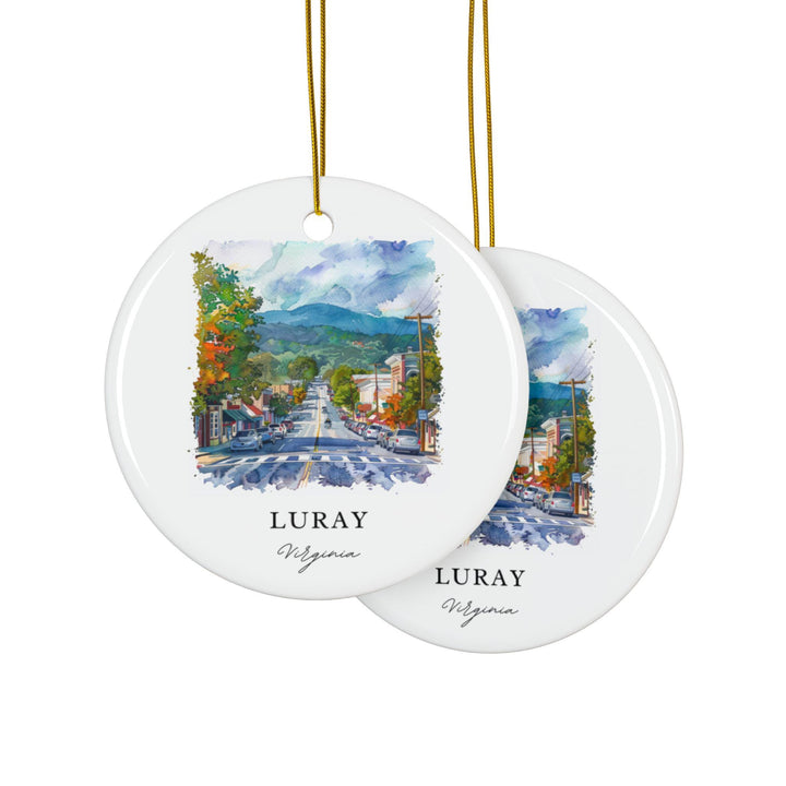 Luray Virginia Ornament: Unique Luray Souvenir, Luray VA Xmas Decor, and Authentic Luray Virginia Gift