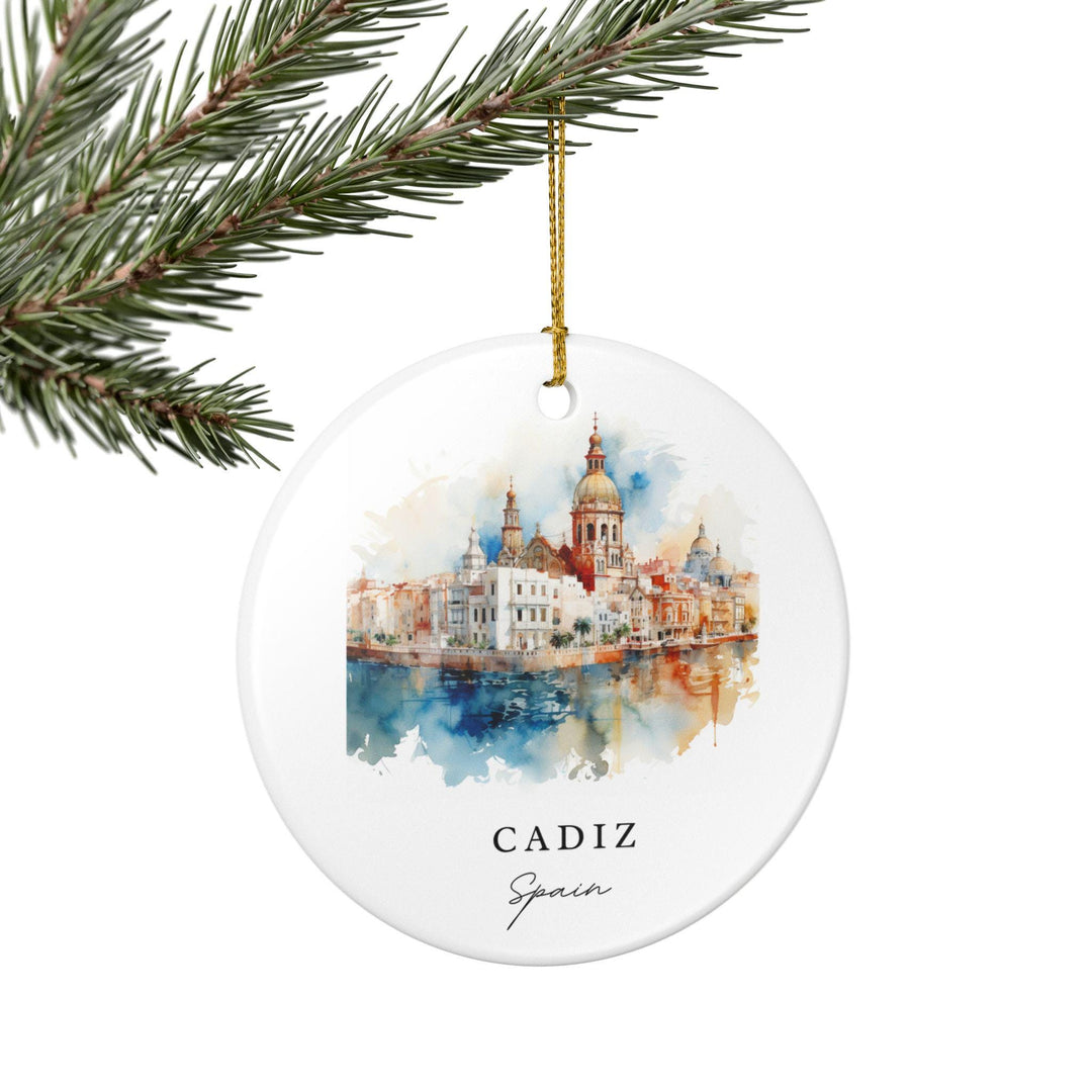 Cadiz Spain Ornament: Unique Cadiz Spain Souvenir, Spain Xmas Decor, and Authentic Cadiz Spain Gift