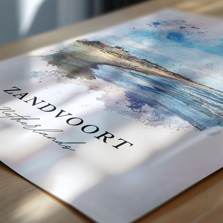 Zandvoort, Netherlands – Watercolor Art Print
