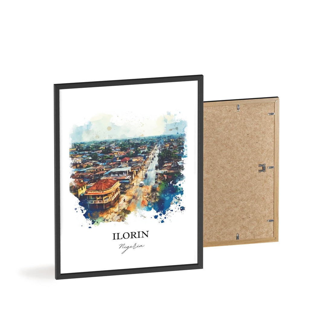 Ilorin, Nigeria – Watercolor Art Print